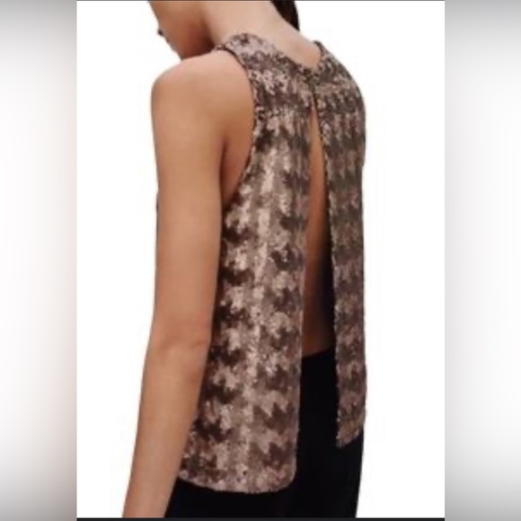 Aritzia Talula Split Back Sequin Top in Small - Picture 4 of 4